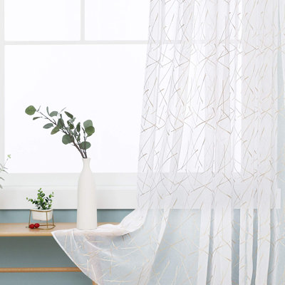 Cleversey Semi Sheer Curtain Pair