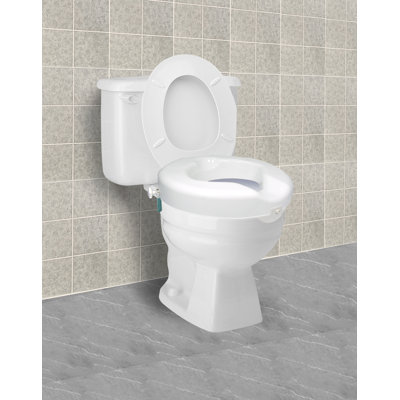 Siège de toilette surélevé à verrouillage sécuritaire