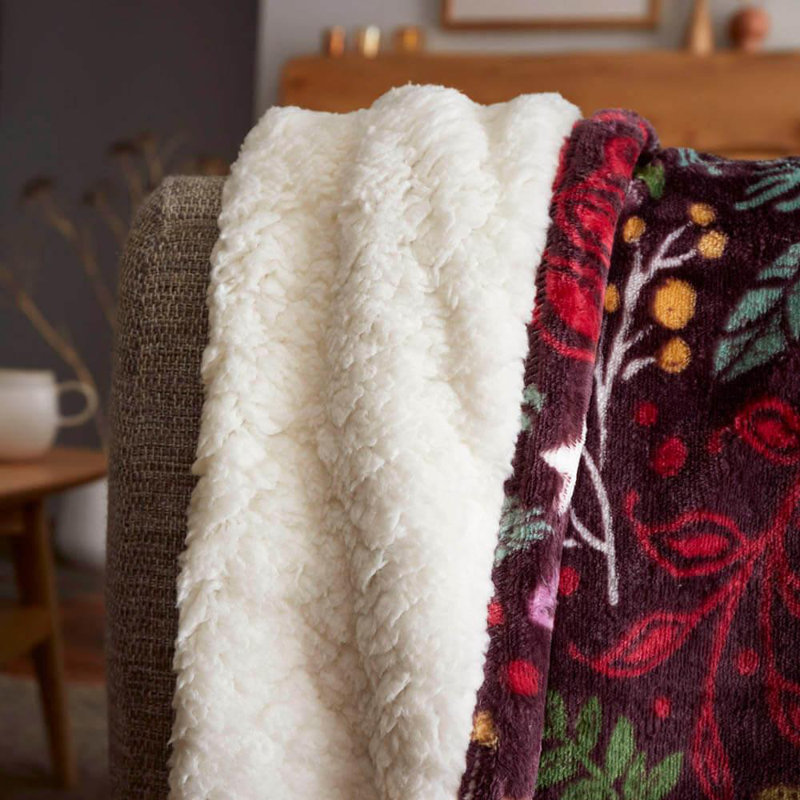 Throw Blanket, Red, 130cm W x 170cm L 