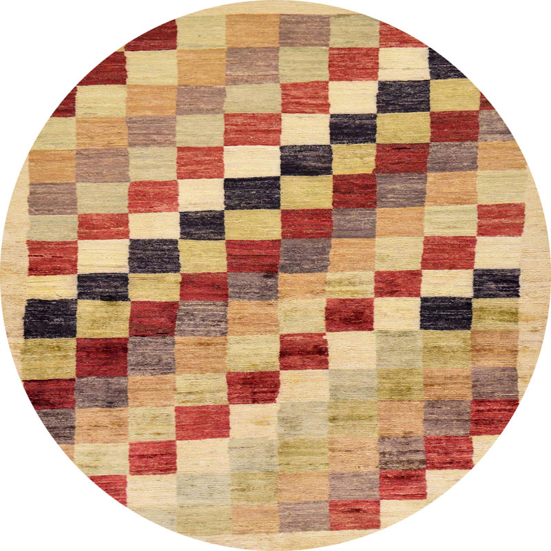 Abstract Indoor Rug, Round 3'