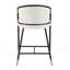 Ensemble de tabourets de comptoir rembourrés de 26 pouces avec cadre en métal durable pour cuisines et bars modernes, beige-47228702