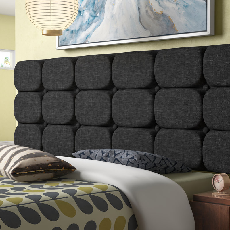 Lennart Upholstered Headboard, Small Single (2'6), Slate Grey