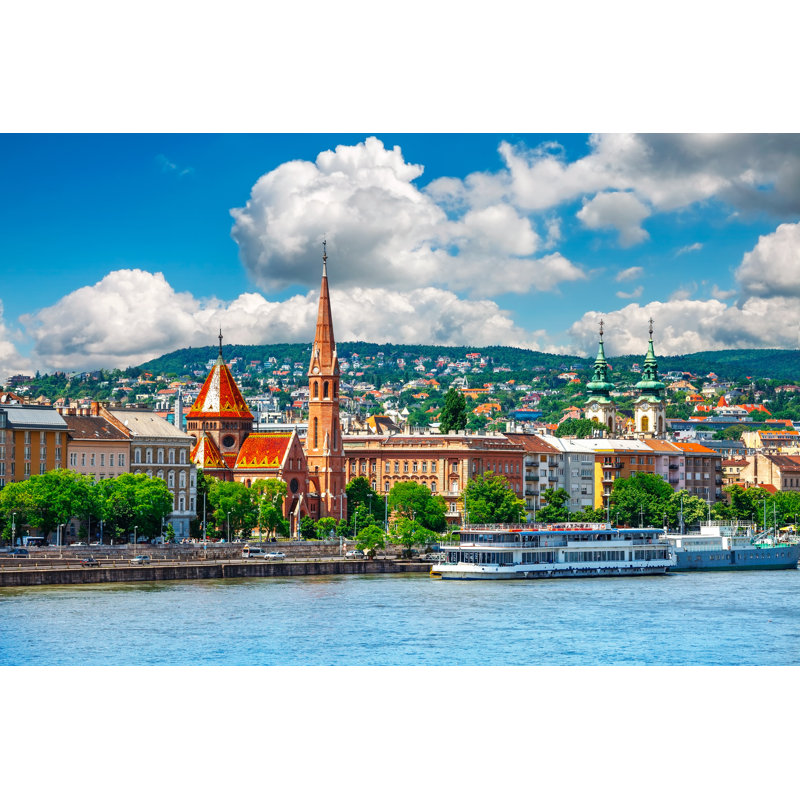 Budapest City by Yasonya - Wrapped Canvas Print, 51cm H x 76cm W