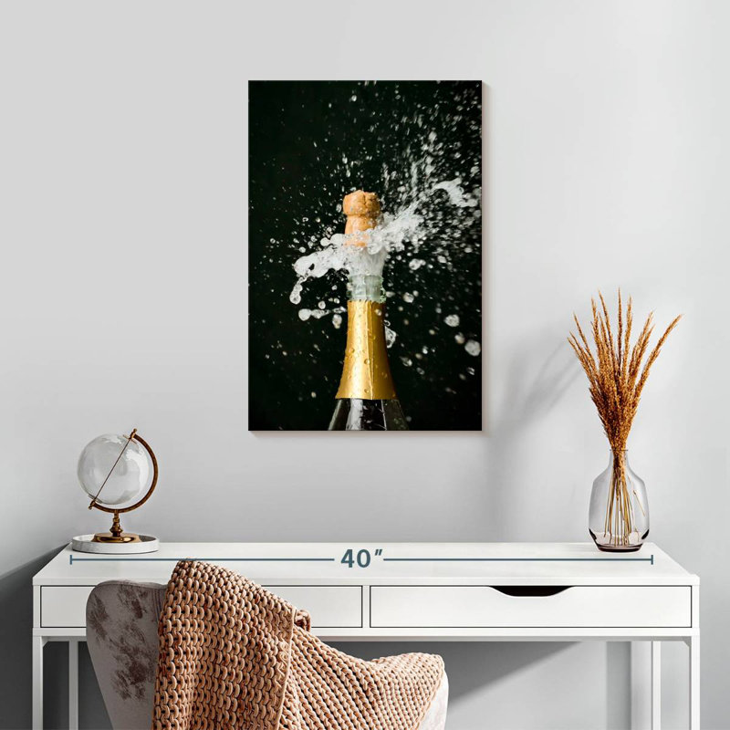 Yarlin Champagne Bottle, 24" H x 16" W