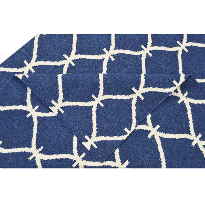 Belinda Geometric Wool Hand Woven Area Rug, Rectangle 155 x 240cm