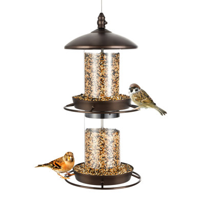 Pavelas Metal Hanging Tube Bird Feeder
