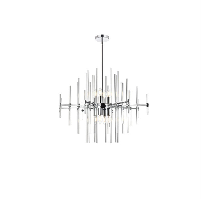 Francene 8 - Light Unique/Statement Pendant, Chrome