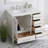 Irene 36'' Single Bathroom Vanity with Engineered Marble Top-317604690