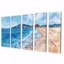 «Blue White Italian Beachside Escape III», ensemble de reproduction d'art mural plage-765062096
