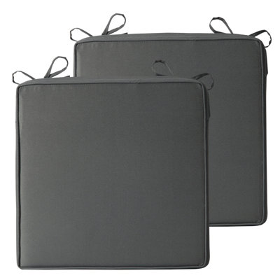 Set Of 2 Waterproof Cushions For Patio Chairs – Measuring 19 X 19 X 4 Inches, These Thick Cushions Are Perfect For Outdoor Furniture And Garden Sofas.