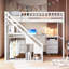 Lit mezzanine double avec commode, bureau et bande lumineuse-1594037920