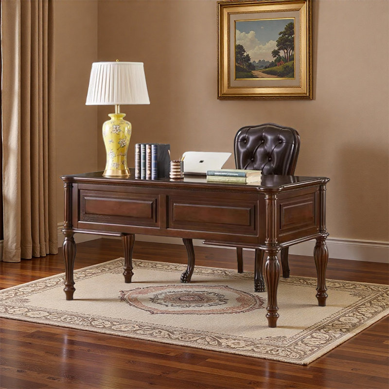 American style home desk and chair set