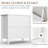 3-Piece Drawer Dresser Set,White