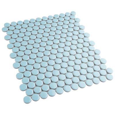 Metro Penny 0.75" x 0.75" Porcelain Round Mosaic Wall & Floor Tile