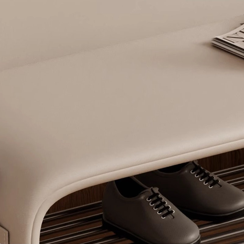 6 Pair Shoe Storage Bench,  H 15,74 po x l 47,24 po x P 13,77 po, Beige