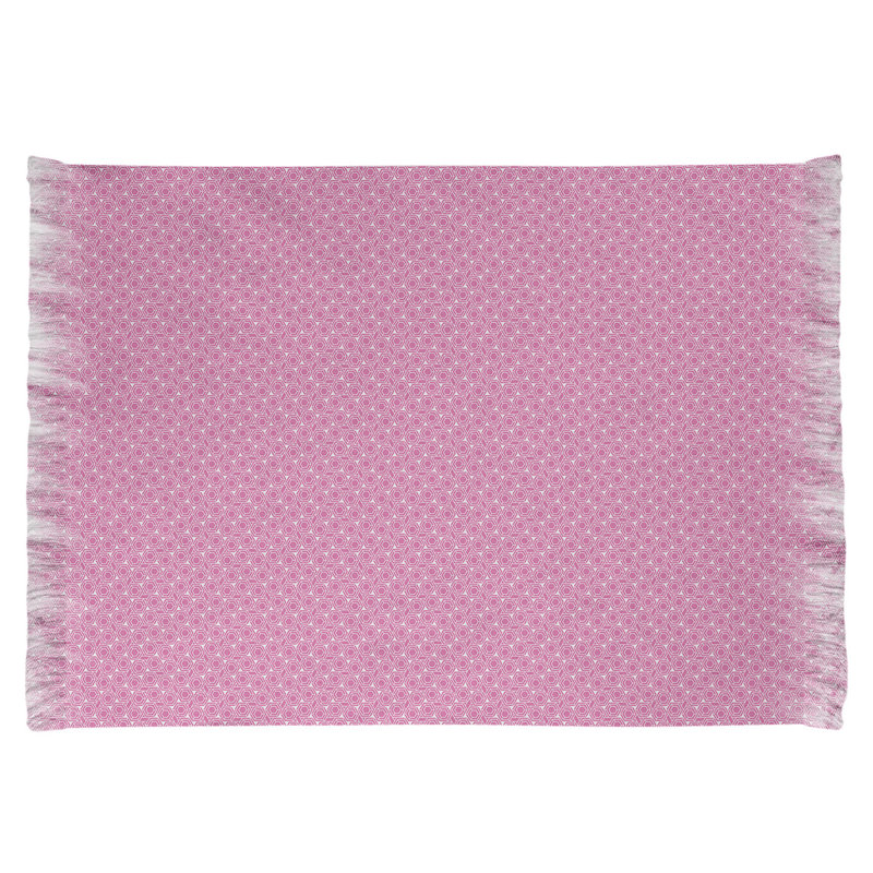 Tapis classique rose à motif hexagonal Mcguigan, Oui