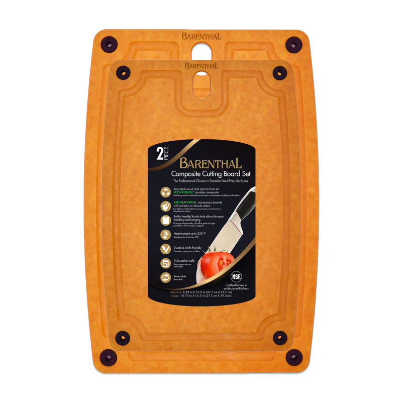 Barenthal - 2pk Composite Cutting Board (M + L), Large 10.75" x 14.5" and Medium 8.58"x 12.5"