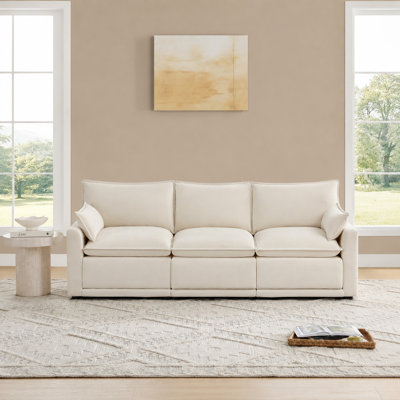 112.6'' W 4-Piece Modular Cloud Sectional Sofa