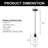 Nashra 1 - Light Single Cylinder Kitchen Island Pendant