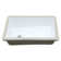 14" x 21" Undermount Bathroom Sink - White Ceramic with Overflow