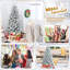 Arbre de Noël épinette floqué / givré avec lumières-537769241
