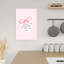 Pink Ribbon Baby Verse Abstract Contemporary Wall Art Print-2137406902