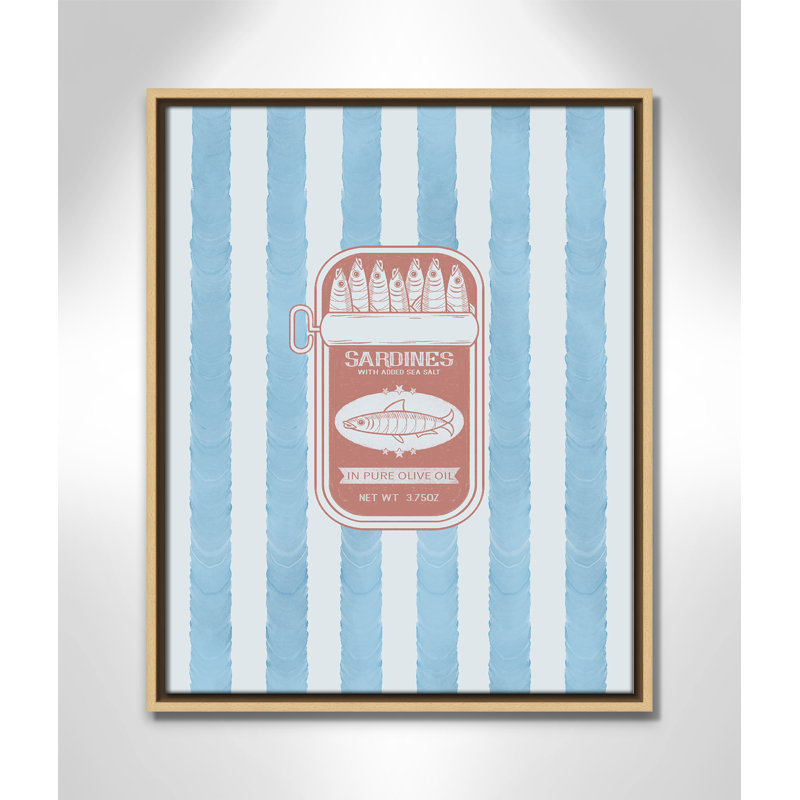 «Salty Sardines Print» par Marcus Prime, Flotteur naturel, L 17,5 po x H 21,5 po