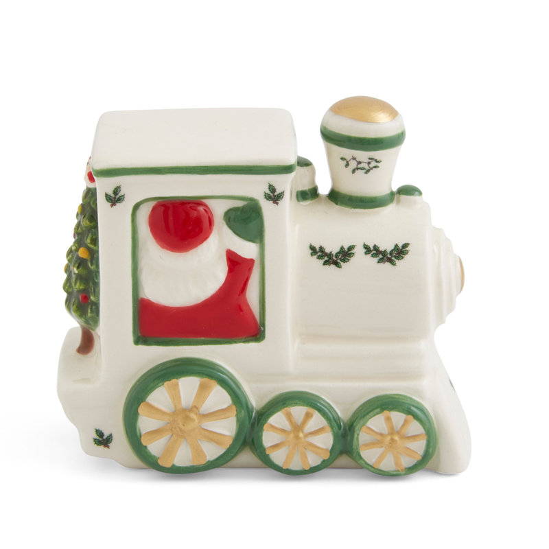 Spode Christmas Tree Village Train Engine 3.75"