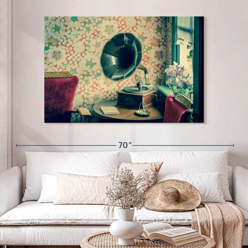 Abarca Vintage Gramophone, 34" H x 51" W