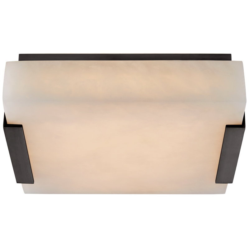 Kelly Wearstler Covet Medium Flush Mount, 2.75" H x 14.25" W x 14.25" D, Bronze
