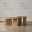 Ensemble de tables basses rondes