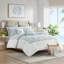 Ensemble de housse de couette mini blanc double / grand
