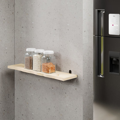 Chunky Shelf Kit, 'L' Metal Bracket, Pre-Sanded or Waxed