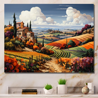 Italie, Toscane, vignobles I - Italie, impressions encadrées