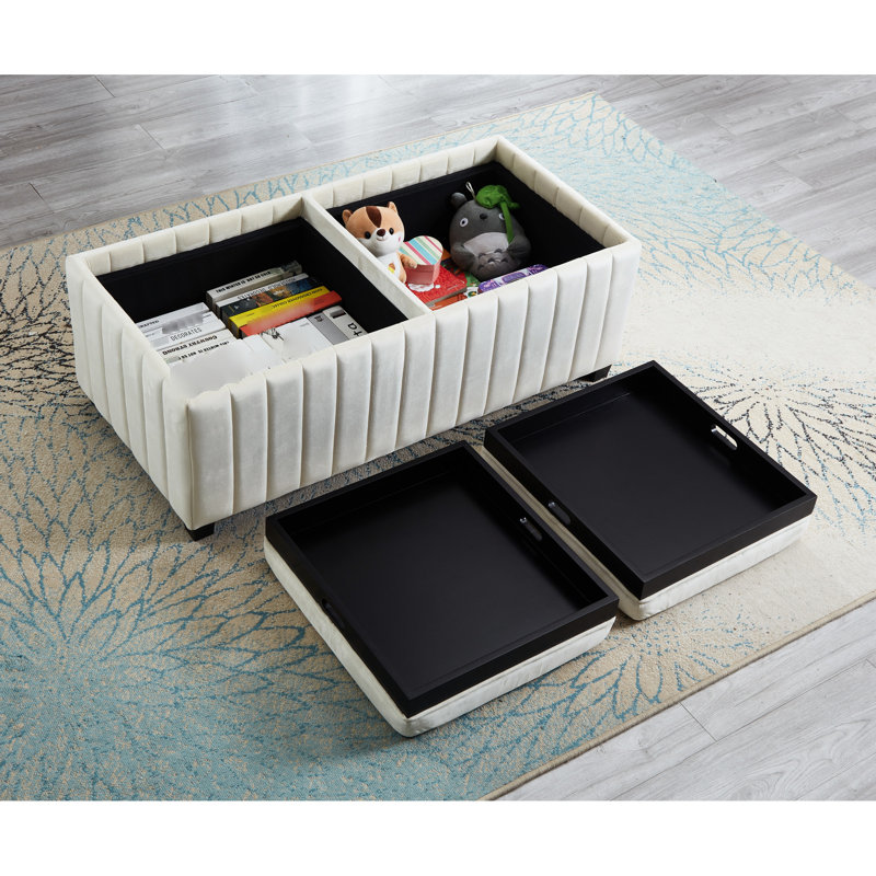 Banc de rangement en tissu Ravenscroft