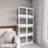 506QT 4-Pack Transparent Stackable Storage Bins with 5 Doors to Open with Wheels, Folding Plastic Craft Containers Large Closet Organizers Box for Bedrooms Living Rooms Study Kids' Toys, Whtite-782595155