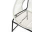 Ensemble de 2 chaises d'extérieur modernes ovales en osier à tissage ouvert, style Acapulco, blanc-1327162457