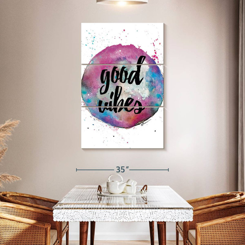 Tergel Good Vibes Splash, H 50 po x l 32 po