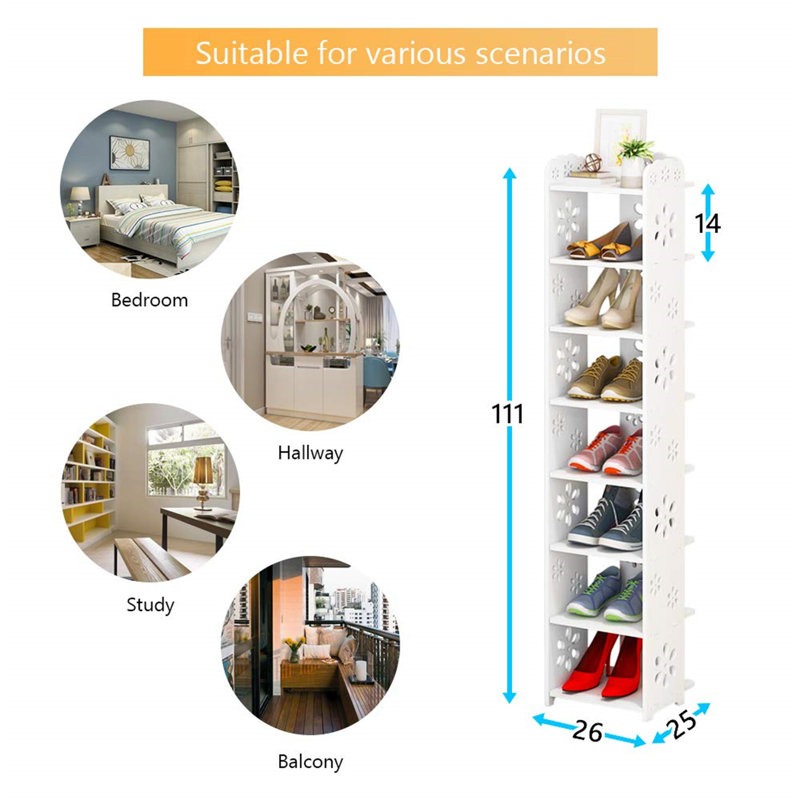  Shoe Rack, 111" H x 26" W x 25" D