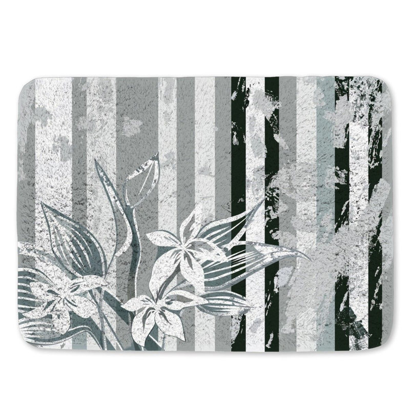 Lakye Microfiber / Microsuede Bath Mat, Single - 34" L x 21" W