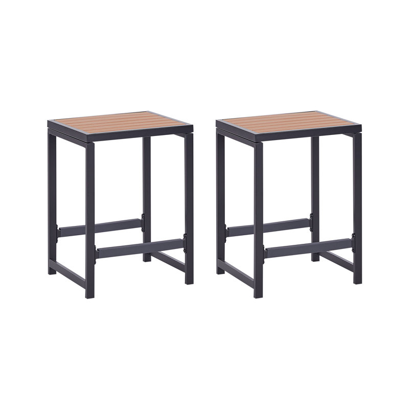 Angelyssa Metal Outdoor 24cm Stool