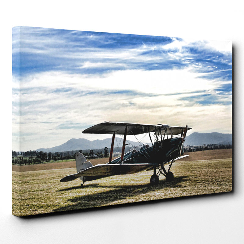 Plane Aircraft Wrapped Canvas Print, 50cm H x 76cm W
