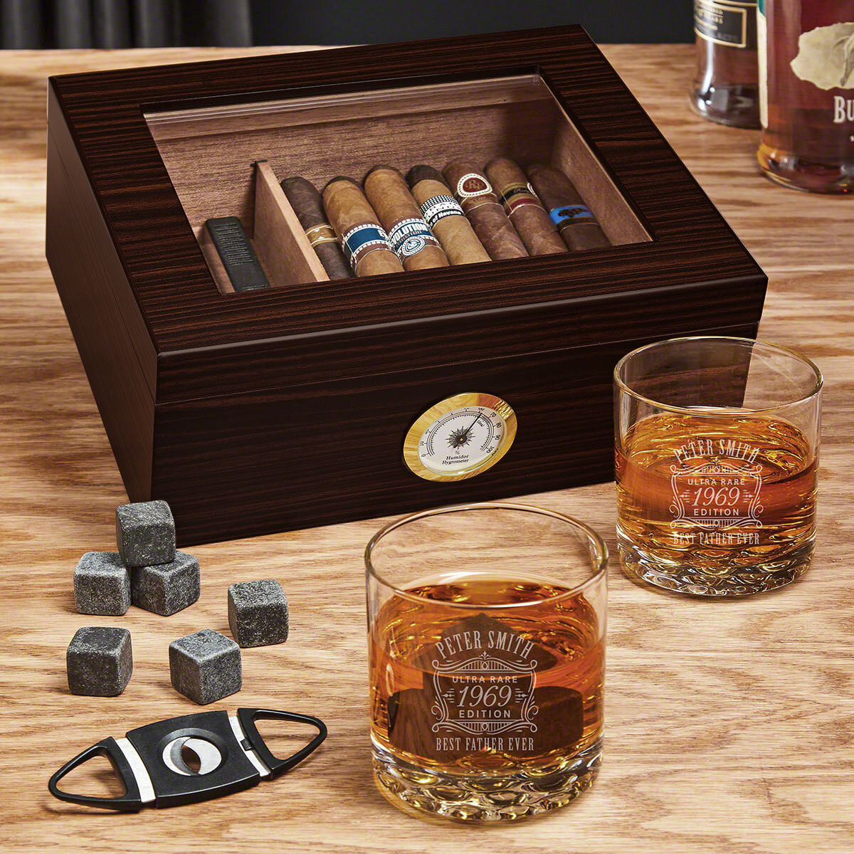 Cigar and Whiskey Gift Set