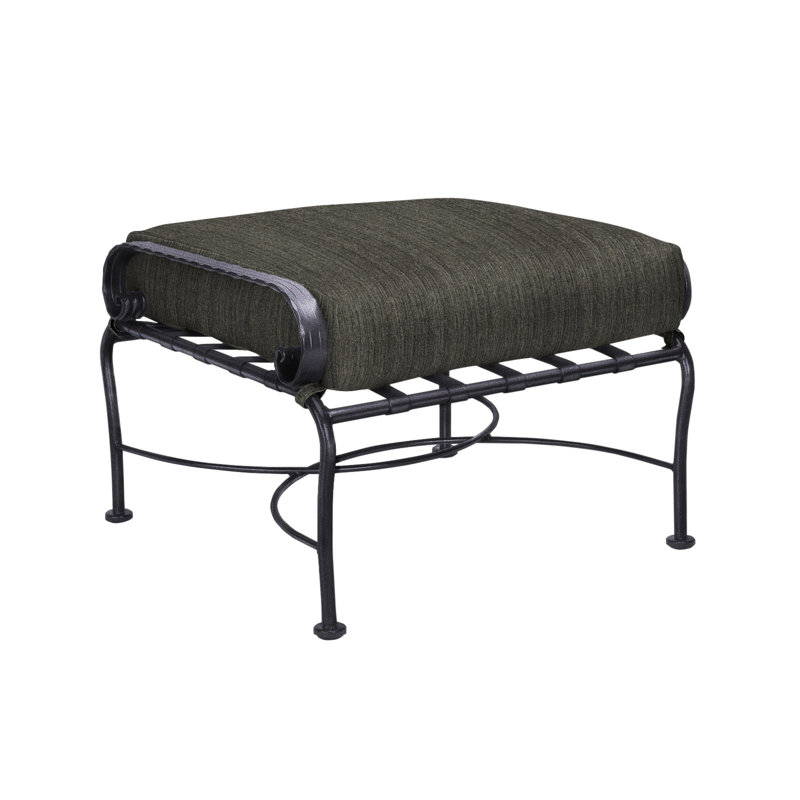 Classico-W Outdoor Ottoman, Graphite, Harris Stone