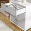 Commode pour chambre à coucher, commode 4 tiroirs avec pieds en métal, commode en bois avec rangement large-555215784