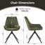 Chaise de bureau en lin Loklun-349842863