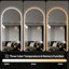 Miroir mural incassable de 65 po x 21 po avec gradation lisse, conception symétrique, idéal pour les vestibules, éclairage réglable en 3 couleurs, verre cuivre HD, chambres modernes