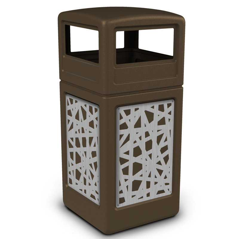 Poubelle 42 gallons precision series®, Brun