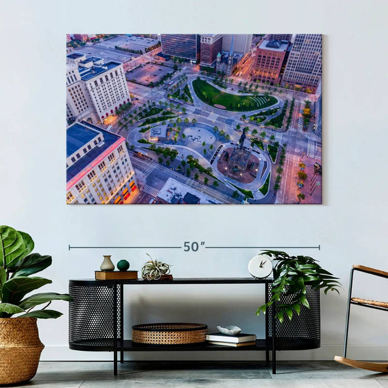 Cleveland Public Square View, 34" H x 51" W