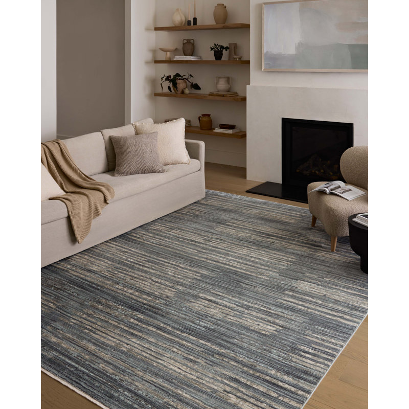 17 Storeys Marlia Ocean / Sand Area Rug, Runner 2'6" x 8'